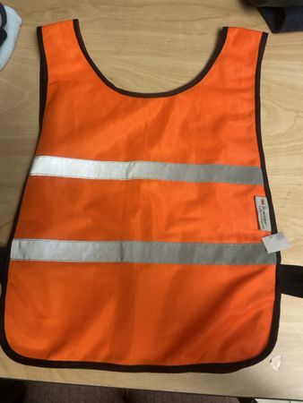Kinder Leuchtweste Orange, Gr.140/146Top Zustand
