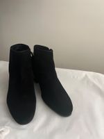 Elegante Wildleder Stiefeletten, Schwarz, Grösse 38