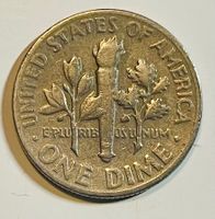 USA Dime, 1967, Sammlerstück, Vintage Münze, VF-25 !!