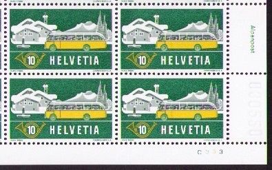Tous les timbres: 1953_314_ALPENPOST, POSTAUTO 10_ KOMPLETTER BOGEN C333 ! ** – Neuf (Voir description) à Marthalen par Ch_quality 1