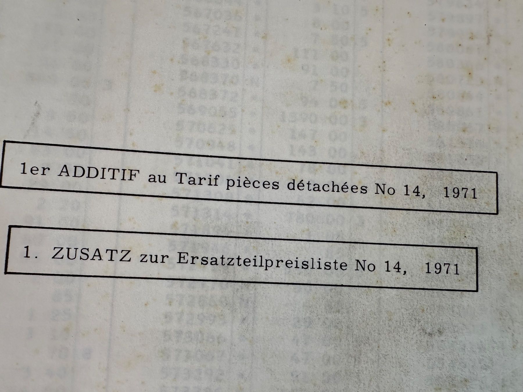Bücher: Fiat  Preisliste , Ersatzteile , 1971 – Gebraucht aus Boswil von pavo1 8