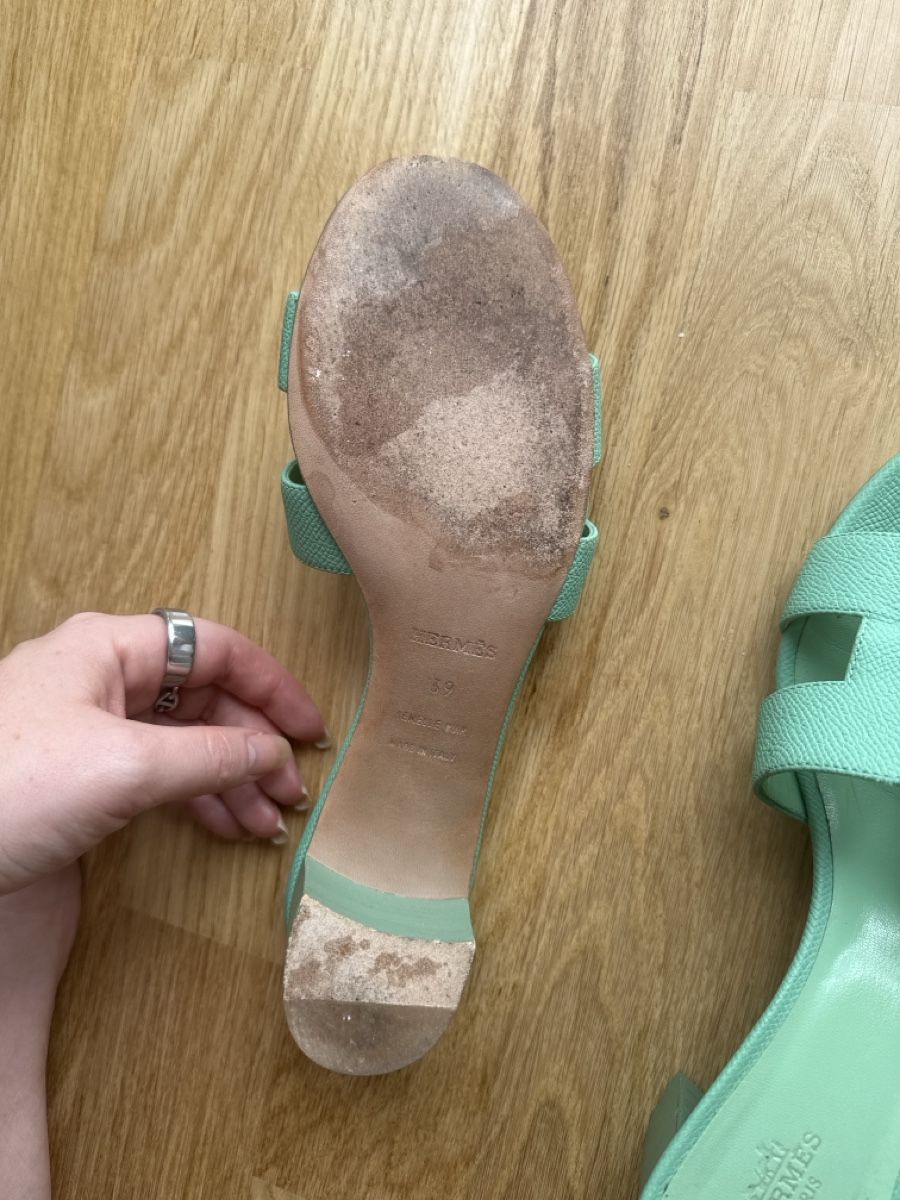Hermès Scarpe da donna: Hermès sandals, size 39, green – Usato da Fribourg venduto da ksu_65bh 3