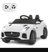 Auto elettrica Jaguar per bambini bianco con telecomando