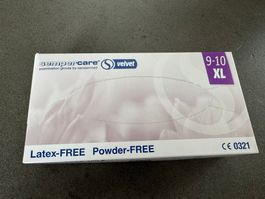 Einweghandschuhe XL 9-10 blau Latex und Powder FREE 180 Stk.