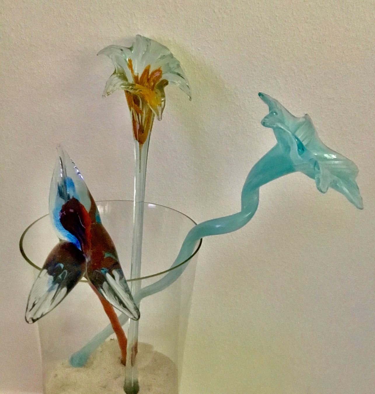 Murano Tutte le decorazioni: Muranoglas Blumen 3Stk. – Nuovo (secondo la descrizione) da Ettingen venduto da everchip
