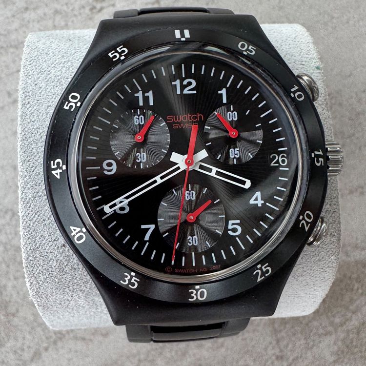 Red Swatch Orologi Irony Swatch Chrono Ruby Brilliance SVCR1000AG