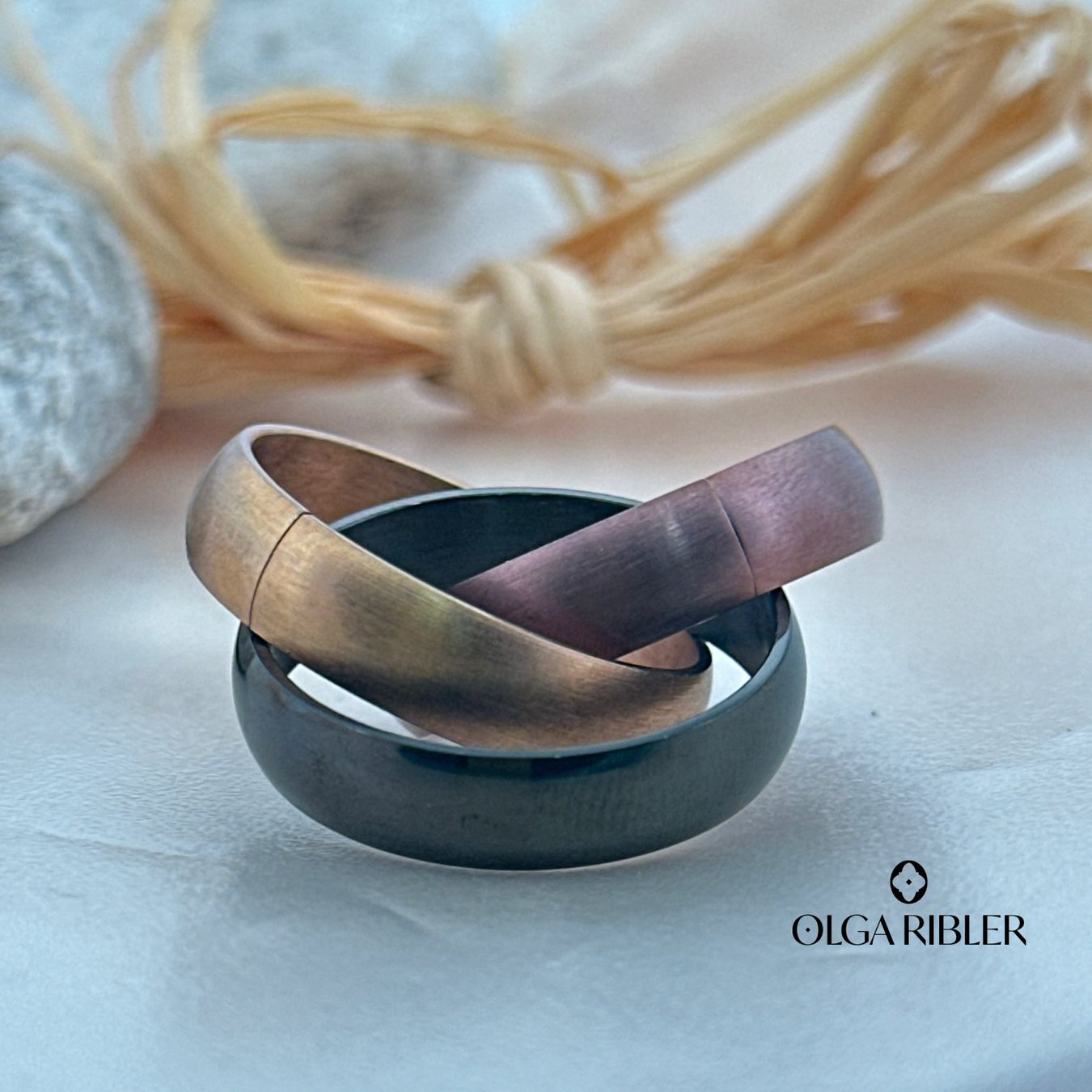 Olga Ribler Ringe: Edelstahl Trinity 10 mm  Ring 3farbig Grösse 60 – Neu (gemäss Beschreibung) aus Luzern von byolgaribleroutlet 5