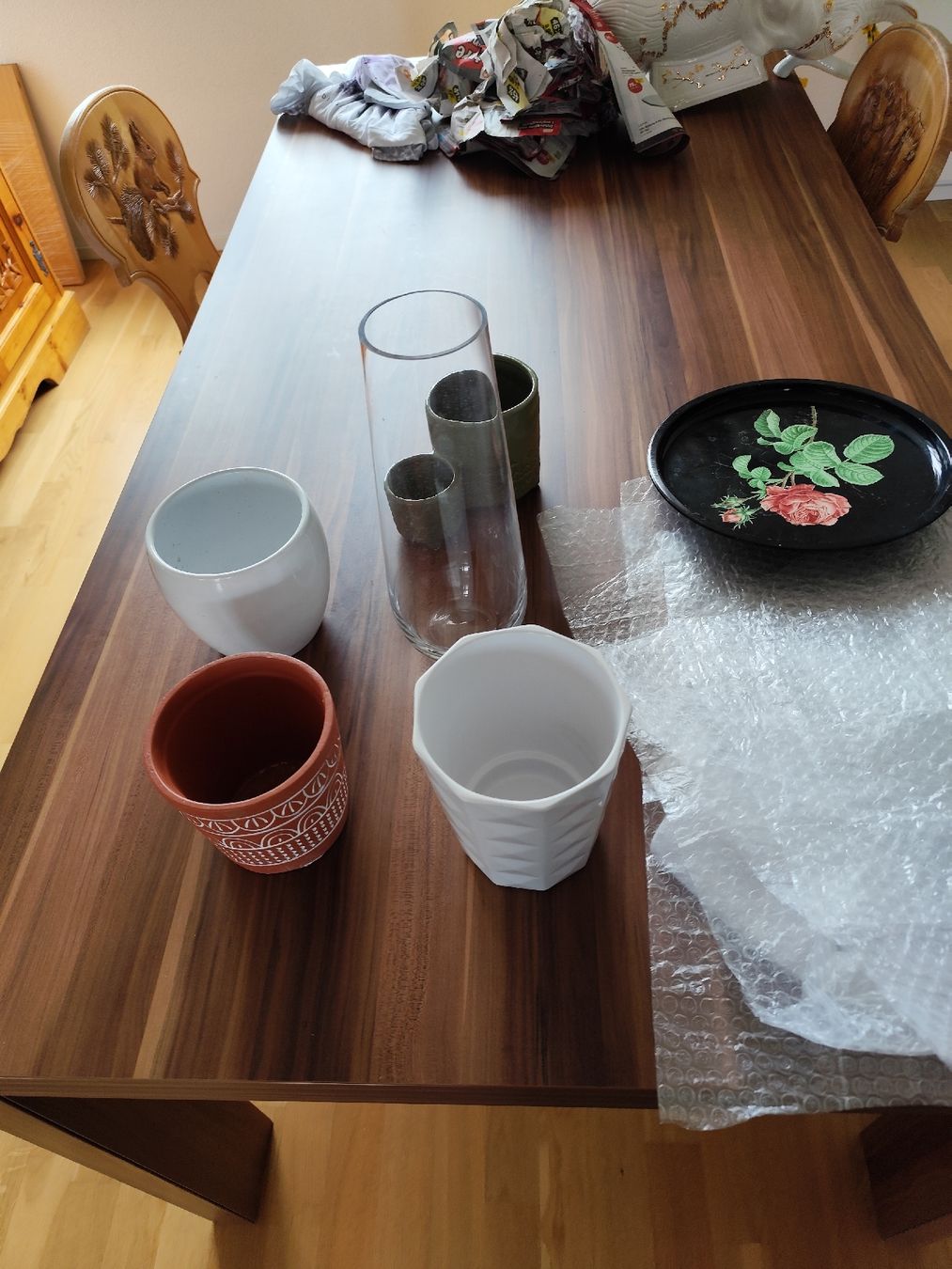Vasi per fiori: Übertopf,Blech, Blumen Vase. – Usato da Grossdietwil venduto da bie_2bn5