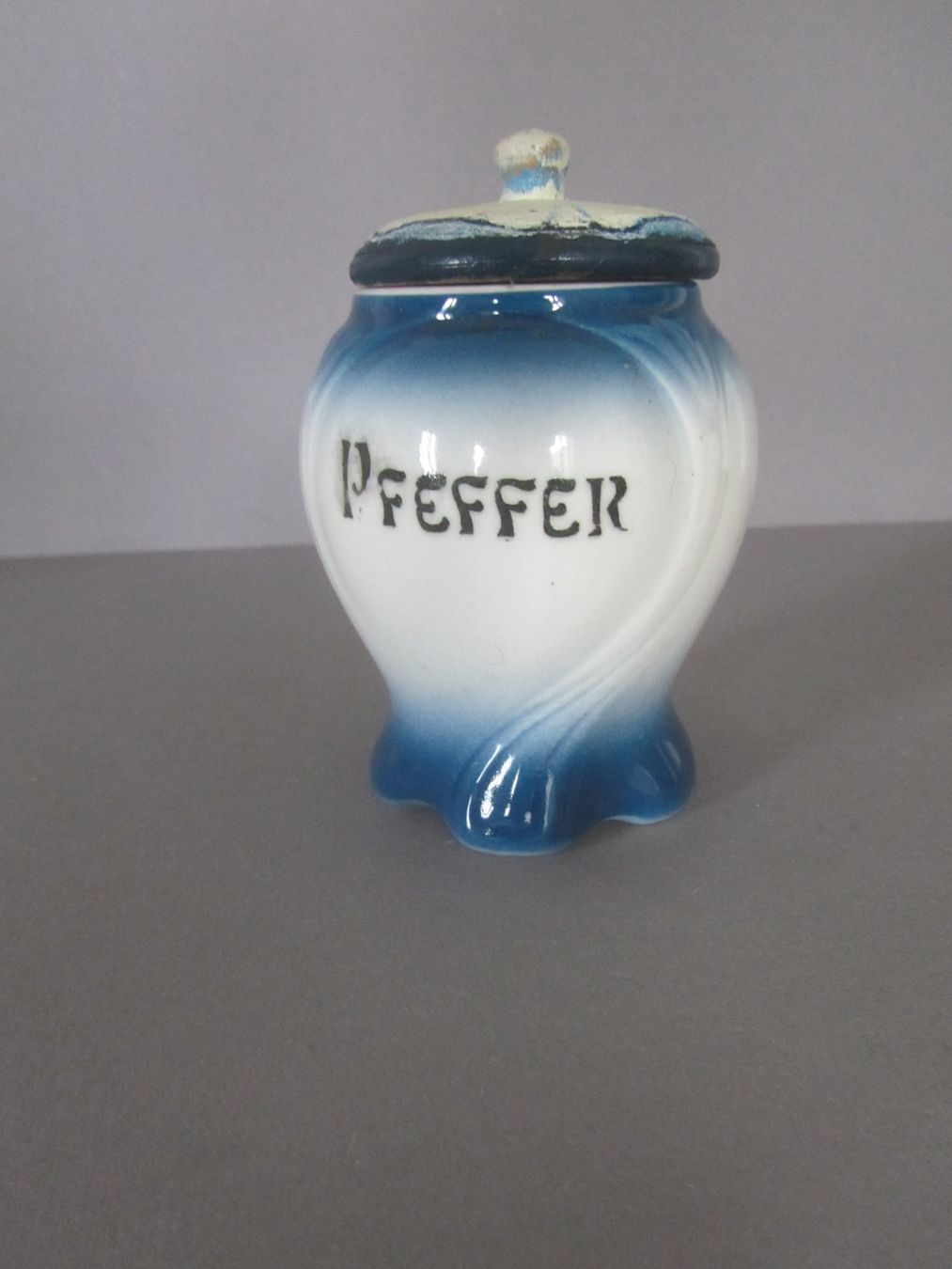 Contenitori & Simili: Pfeffer Dose, Vintage blau-weiss, Shabby Chic – Usato da Seengen venduto da mikelele