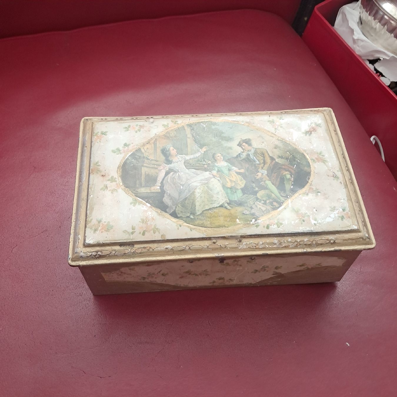 Autre vaisselle: Alte Blechdose mit Motiv nostalgisch gebraucht – D'occasion à Dietikon par una_y6wy