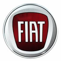 Fiat Logo 3D Sticker Aufkleber 12mm Durchmesser 2er Set NEU