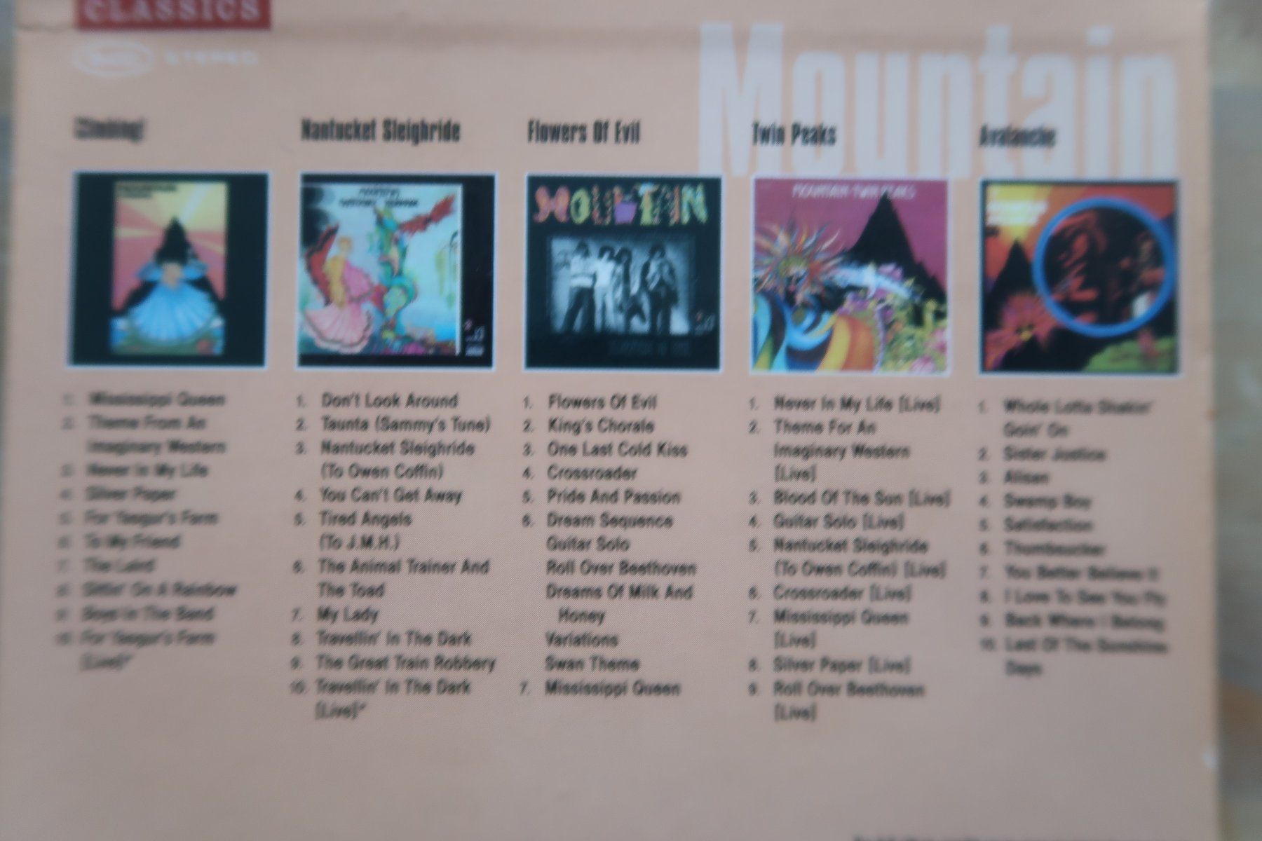 MOUNTAIN - ORIGINAL ALBUM CLASSICS - 5x CD BOX (Gebraucht) in Basel für ...