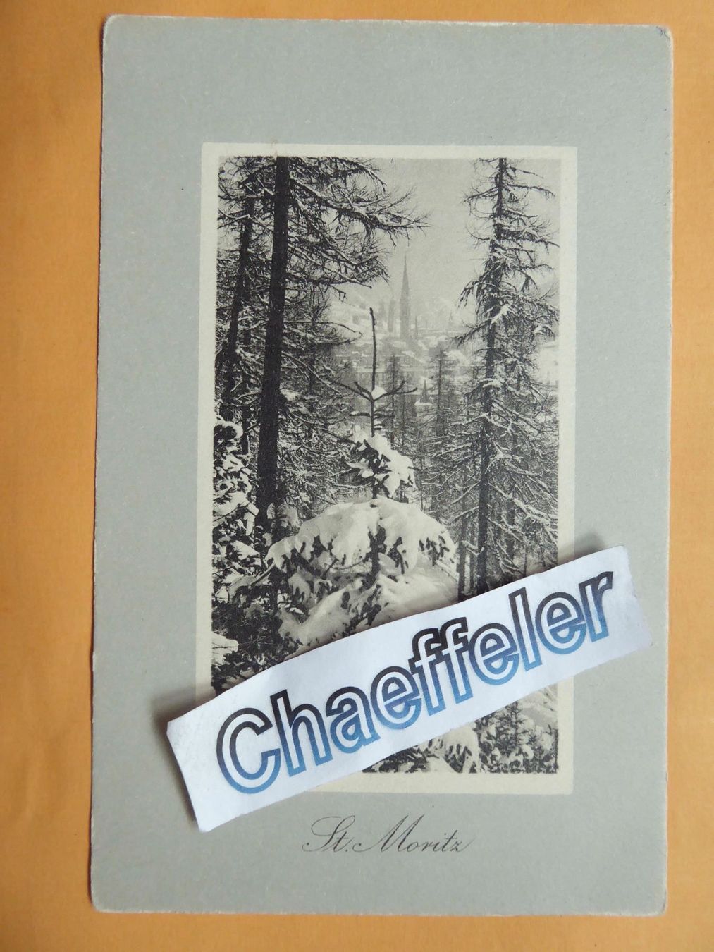 Cartoline postali: 1914  St. Moritz – Usato da Zürich venduto da Chaeffeler