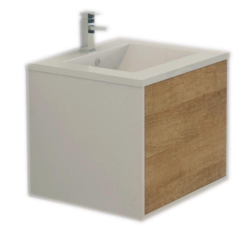 Mobili per bagno: Badmöbelset 'Linz' in Holzoptik – Nuovo e nell'imballaggio originale da Herbertingen venduto da jet-line-e-trade 2