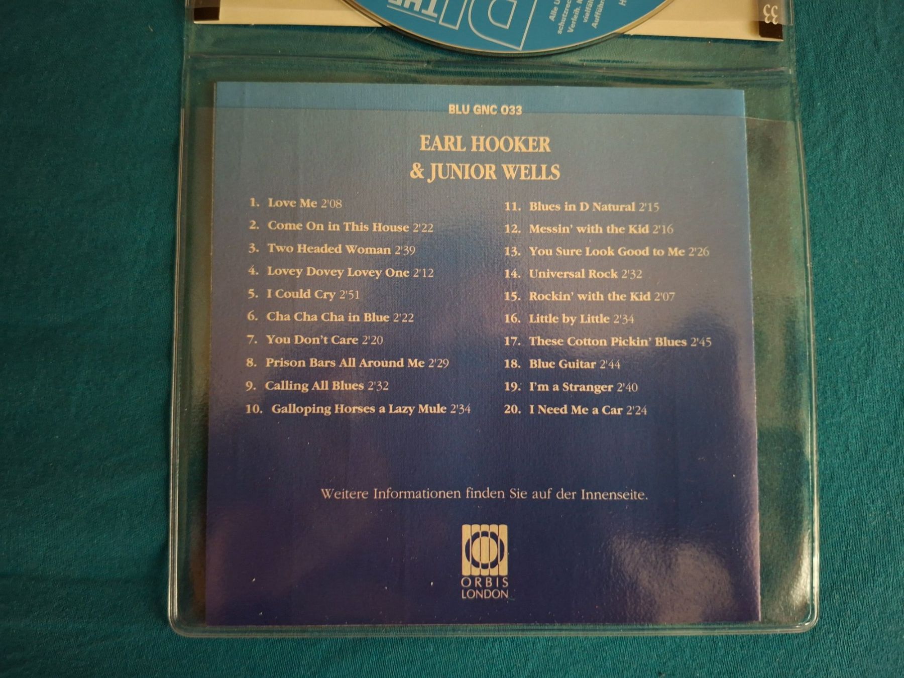 CD: CD Earl Hooker & Junior Wells The Blues Collection – Usato da Burg AG venduto da ..machine_rec.. 2