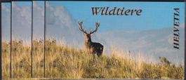 2014: Nr.1520-1523 (4 Markenhefte): Wildtiere gestempelt.