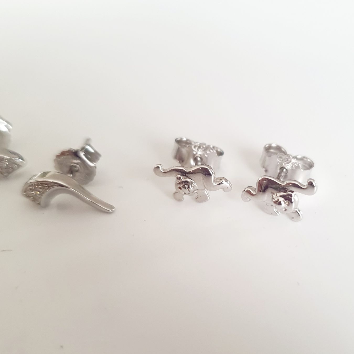 Orecchini pendenti & Orecchini a lobo: Silber Ohrstecker Set 925 er Silber, verspielt und elegant – Nuovo (secondo la descrizione) da Kreuzlingen venduto da Wunderkiste123 3