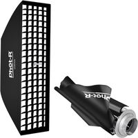 Umbrella Style Strip Softbox + Honeycomb Grid Bowen
