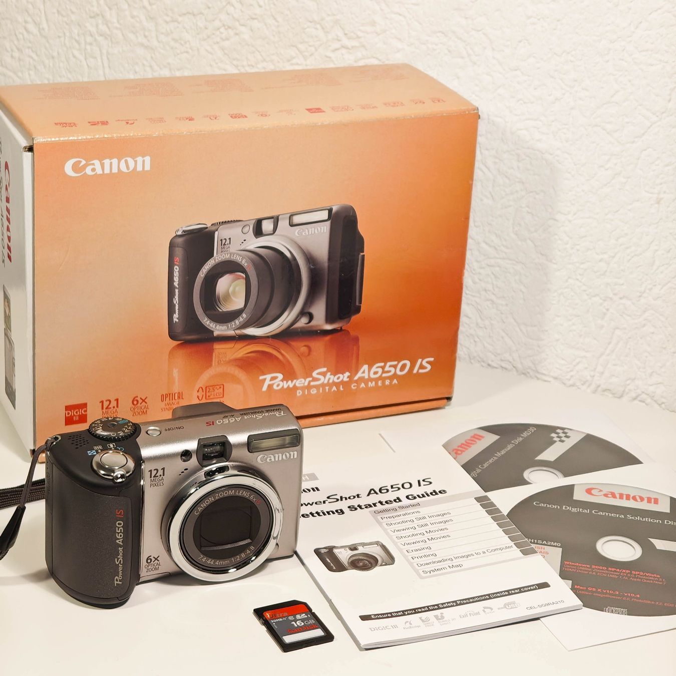 Canon Fotocamera: Canon PowerShot A650 digitale Kompaktkamera – Usato da Thörishaus venduto da vintagger 1
