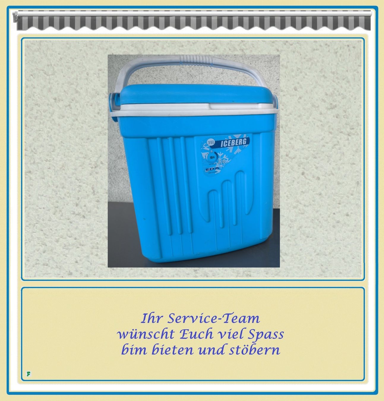 Kühlschränke & Kühlen: EDA ICEBERG 20L Kühlbox in blau/weiss – Gebraucht aus Münchwilen TG von FLOHMIFLITZER 1