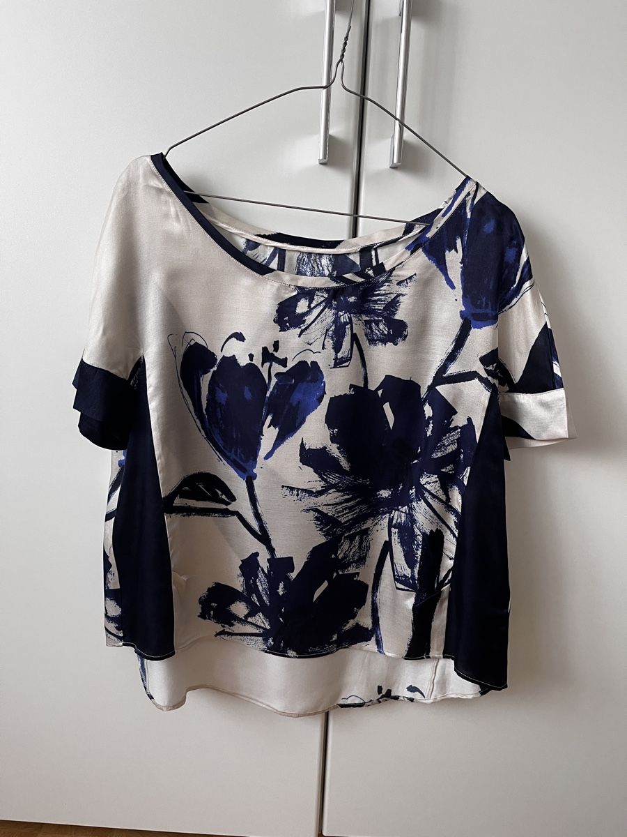 Manila Grace Camicette: Manila Grace Bluse Gr. M Kurzarm Silk Viscose – Usato da Zürich venduto da Kleanthy