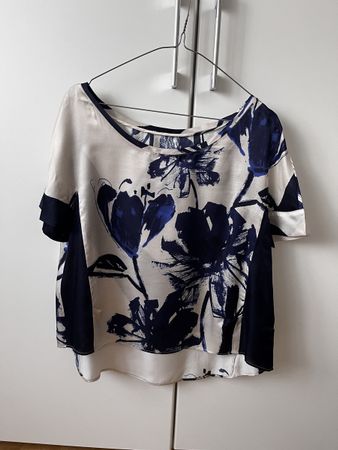 Manila Grace Bluse Gr. M Kurzarm Silk Viscose