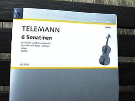 Noten Violine Sonatinen mit basso cont. / Klavier Telemann