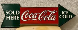 Blechschild Coca Cola, antik