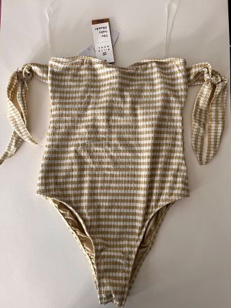 BILLA BONG, Badekleid, Grösse XS, Grün/Weiss