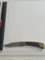 Klappmesser Holz Messing Klingenlänge (S33)