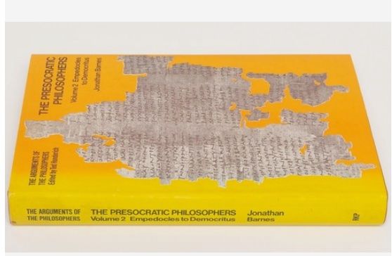 Libri: The presocratic philosophers – Usato da Turbenthal venduto da indri5