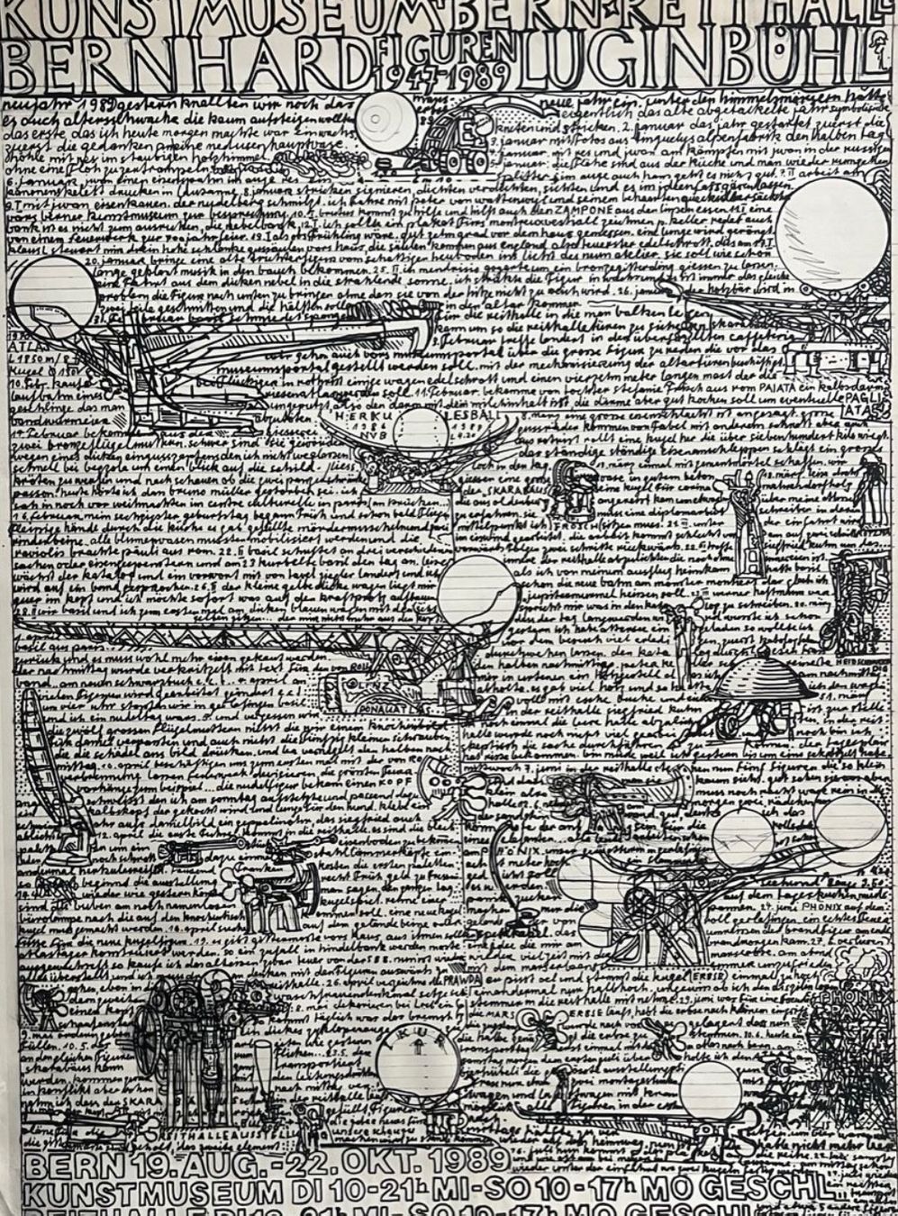 Arts picturaux & lithographies: Berhard Luginbühl, Siebdruck – D'occasion à Rain par Pic-Ass 1