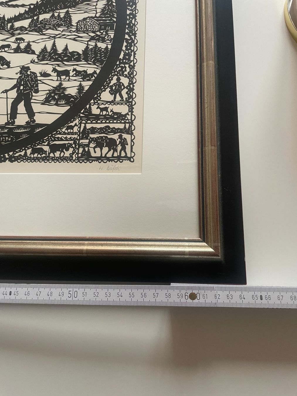 Grafica & Litografie: Appenzell - Werner Häfeli - Scherenschnitt – Usato da Rorschach venduto da Spektar 1