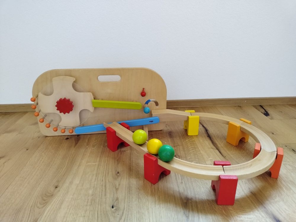 NIC CUBIO Kugelbahn – Kreatives Spielzeug Für Kinder, Mit Bunten Bahnen & Kugeln