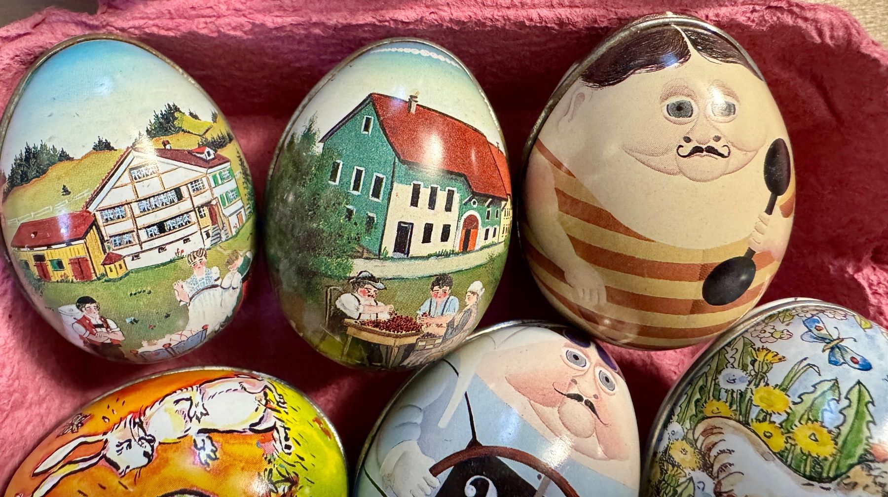 Tutte le decorazioni: 9 Stk. Blecheier Ostern Blech Eier Blechei LÄCKERLIHUUS – Usato da Rothrist venduto da Luckywinner 2