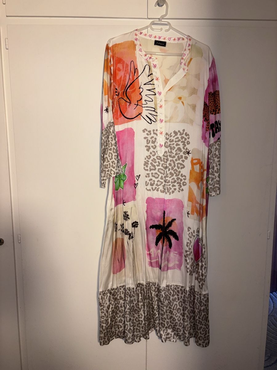 Grace Kleider: Grace Kleid AMORE Patchwork Leo Gr XL neu mit Etikett – Neu und originalverpackt aus Zug von smile060 5