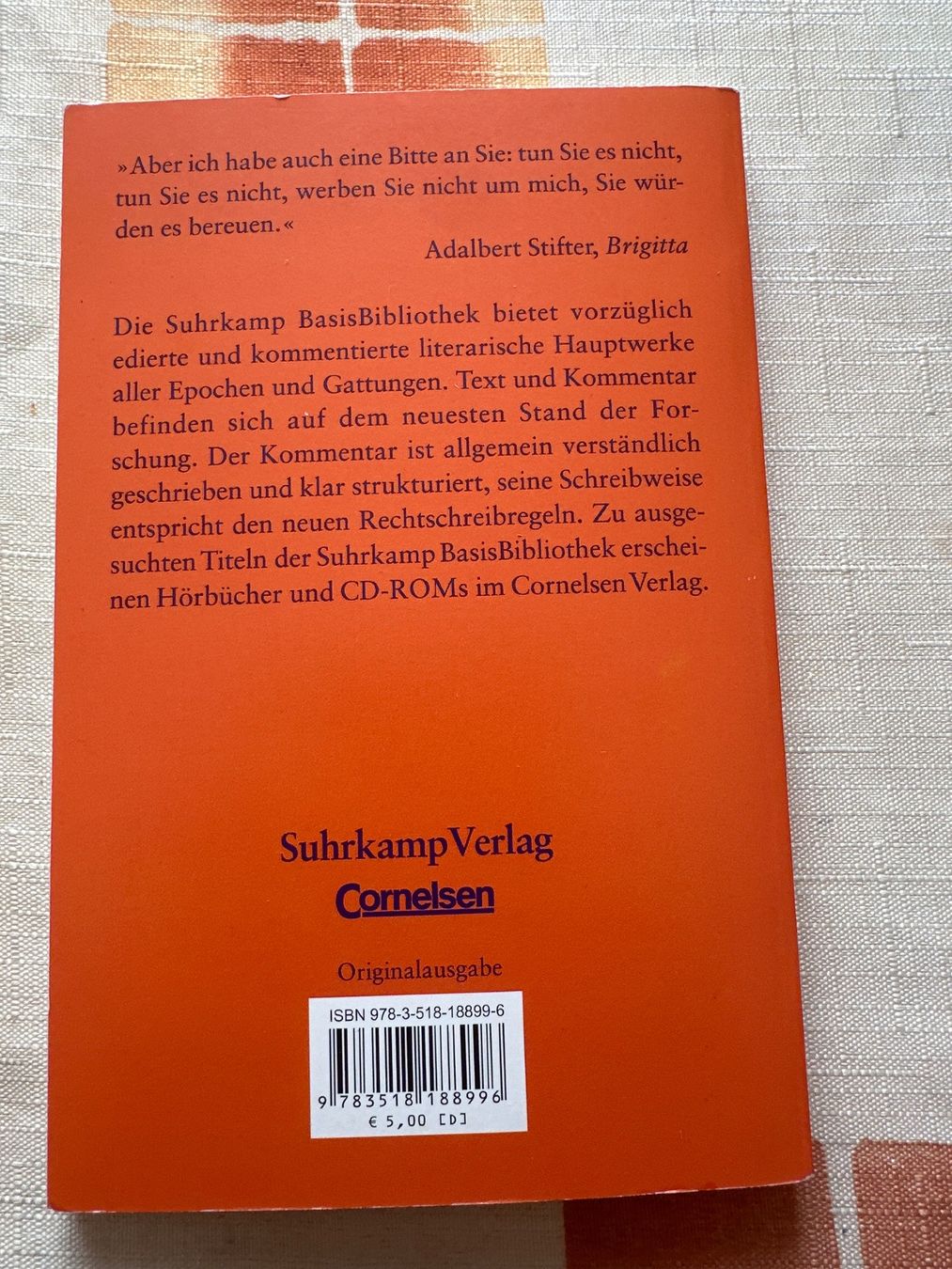 Libri: Adalbert Stifter - Brigitta – Usato da Schaffhausen venduto da D-MAC 1