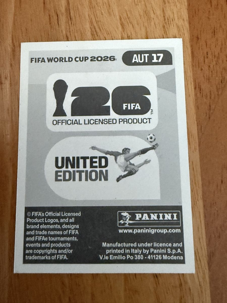 Panini Carte collezionabili: FIFA World Cup 2026 Sticker Patrick Wimmer AUT 17 – Nuovo (secondo la descrizione) da Nottwil venduto da Siana12 1