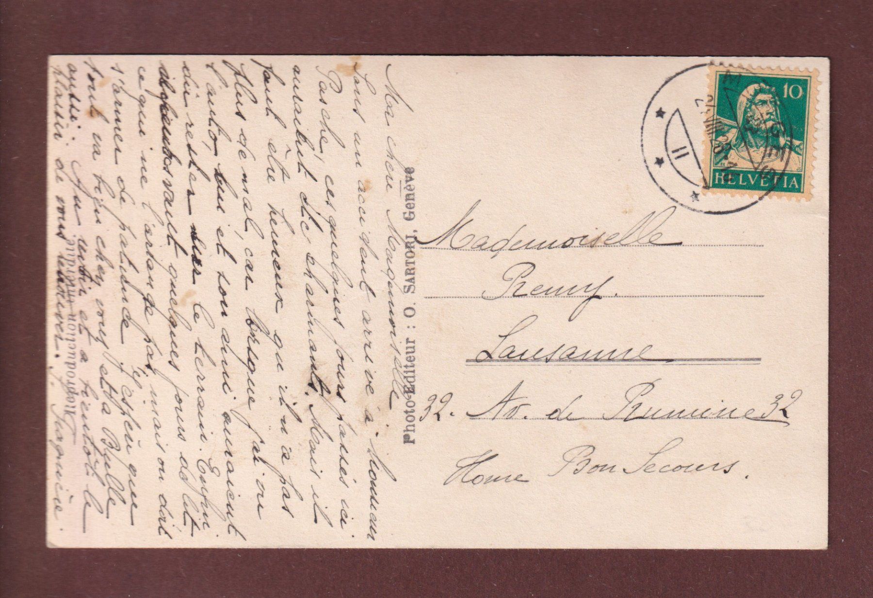 Cartoline postali: MORGES - Arsenal - Bateau - 1928 – Usato da Pully venduto da nicecards 1
