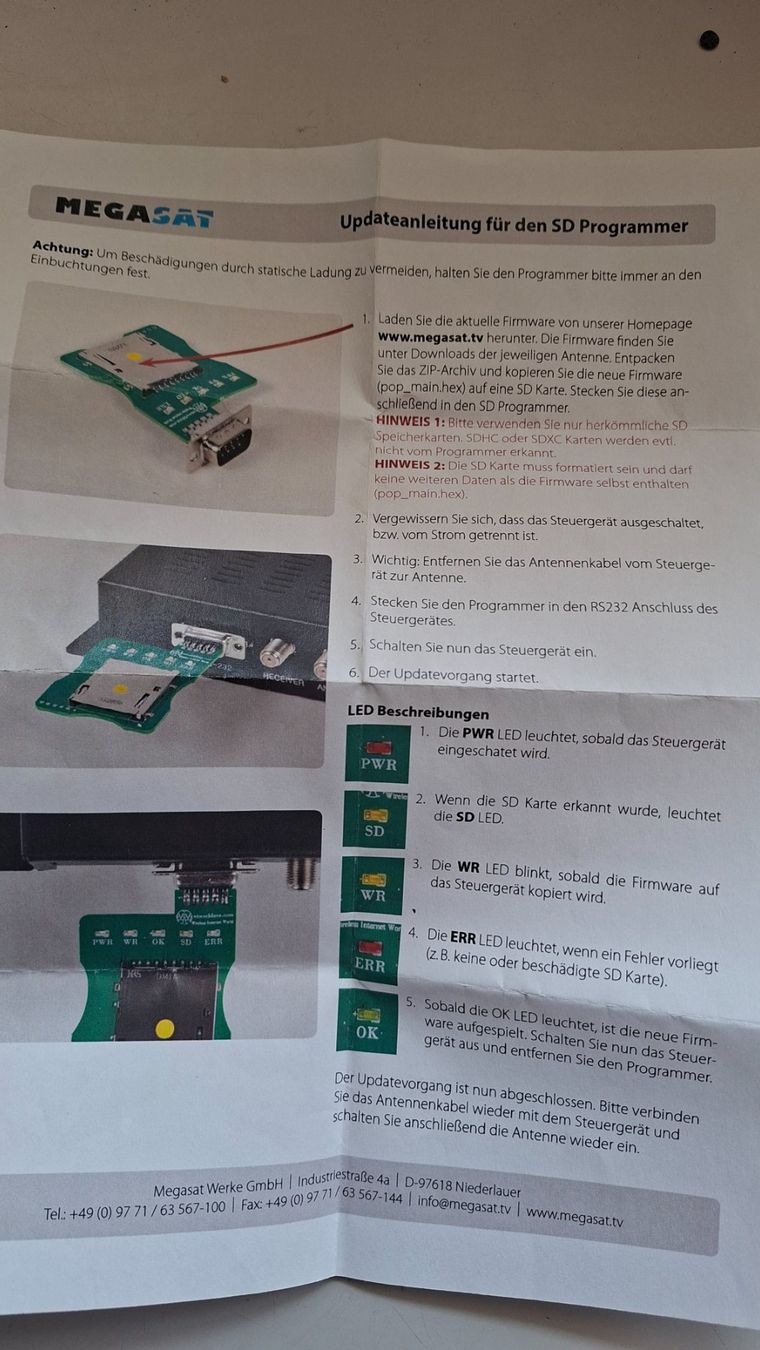 Software: Megasat Updater – Usato da Brienz BE venduto da Schtungschtung 2