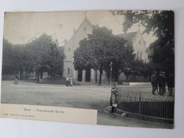 Alte Ansichtskarte Basel Französische Kirche mit Stempel R35