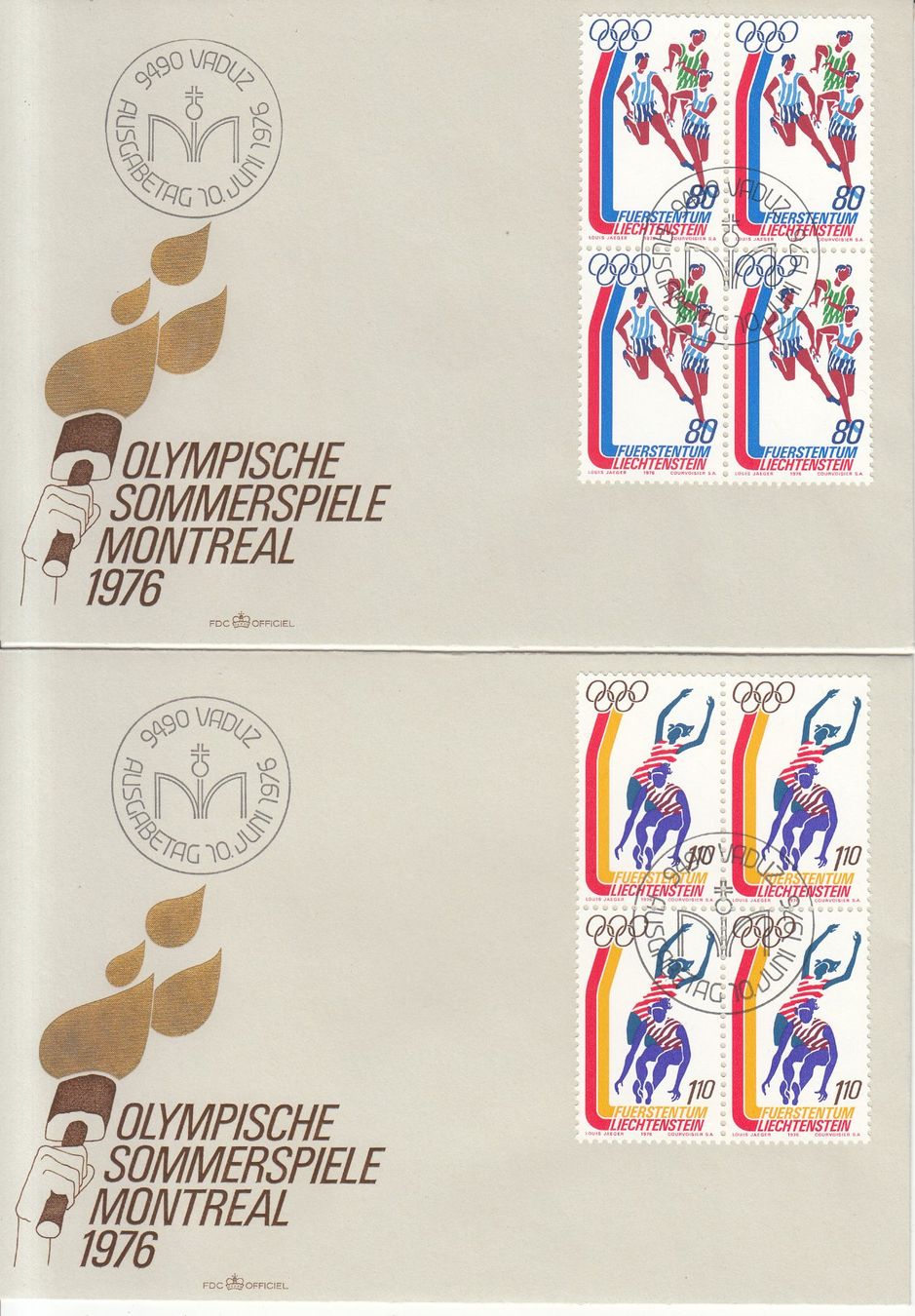 Tutti i francobolli: LBK 589 - 592 im 4er-Block FDC – Usato da Bürglen TG venduto da StampGraf 2