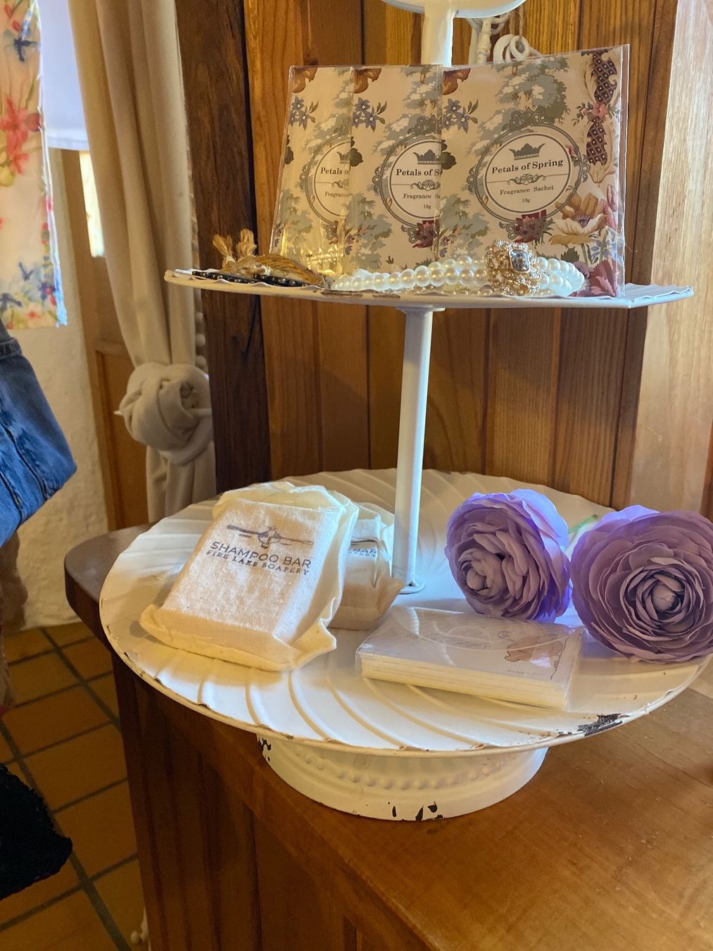 Servierplatten: ETAGERE SHABBY CHIC XL – Neu (gemäss Beschreibung) aus Meienried von ManuelaBoutique 4