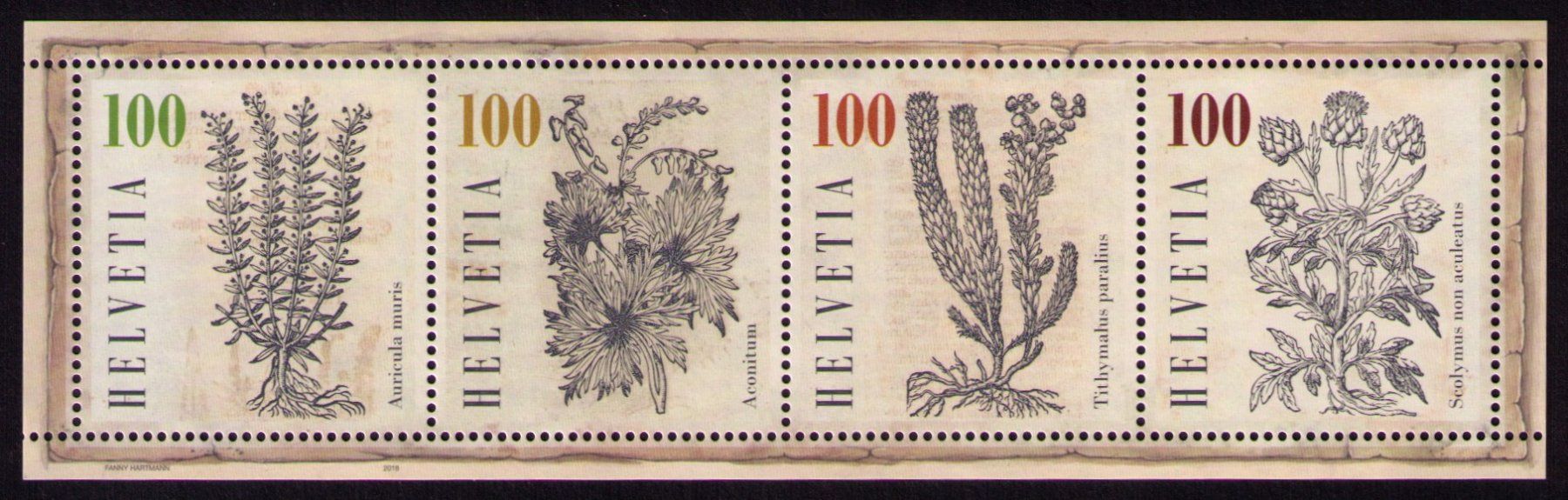Alle Briefmarken: 2018_1700A-03A=1704_HEILPFLANZEN-Block ! ** – Neu (gemäss Beschreibung) aus Marthalen von Ch_quality