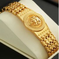 24k vergoldete Armband Löwenkopf, Neu*