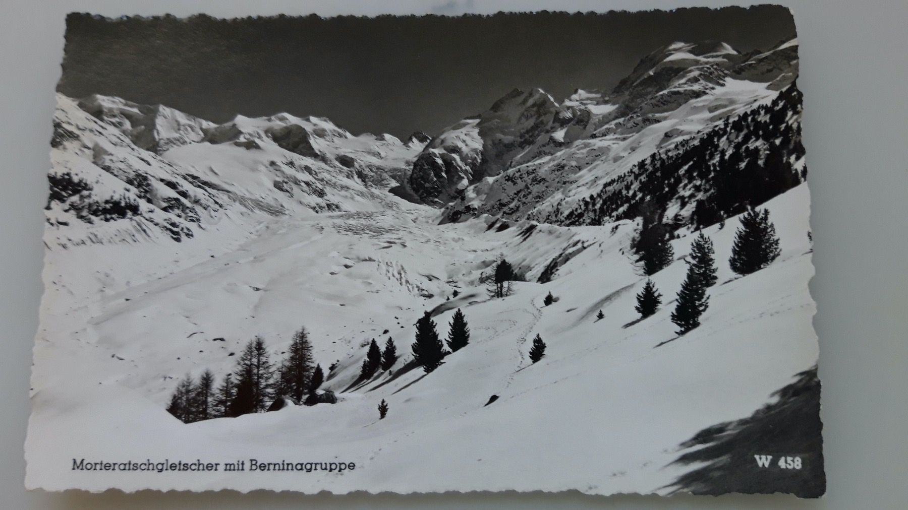 Cartoline postali: Morteratschgletscher mit Berninagruppe – Usato da Sargans venduto da nicsam1815
