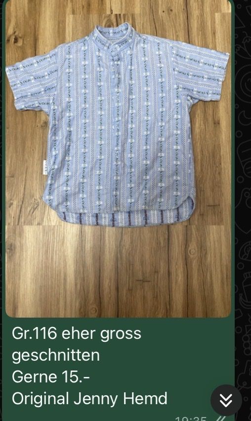 Edelweiss Camicie, T-shirt & Polo: Edelweisshemd Gr.116 – Usato da Steckborn venduto da sunny087
