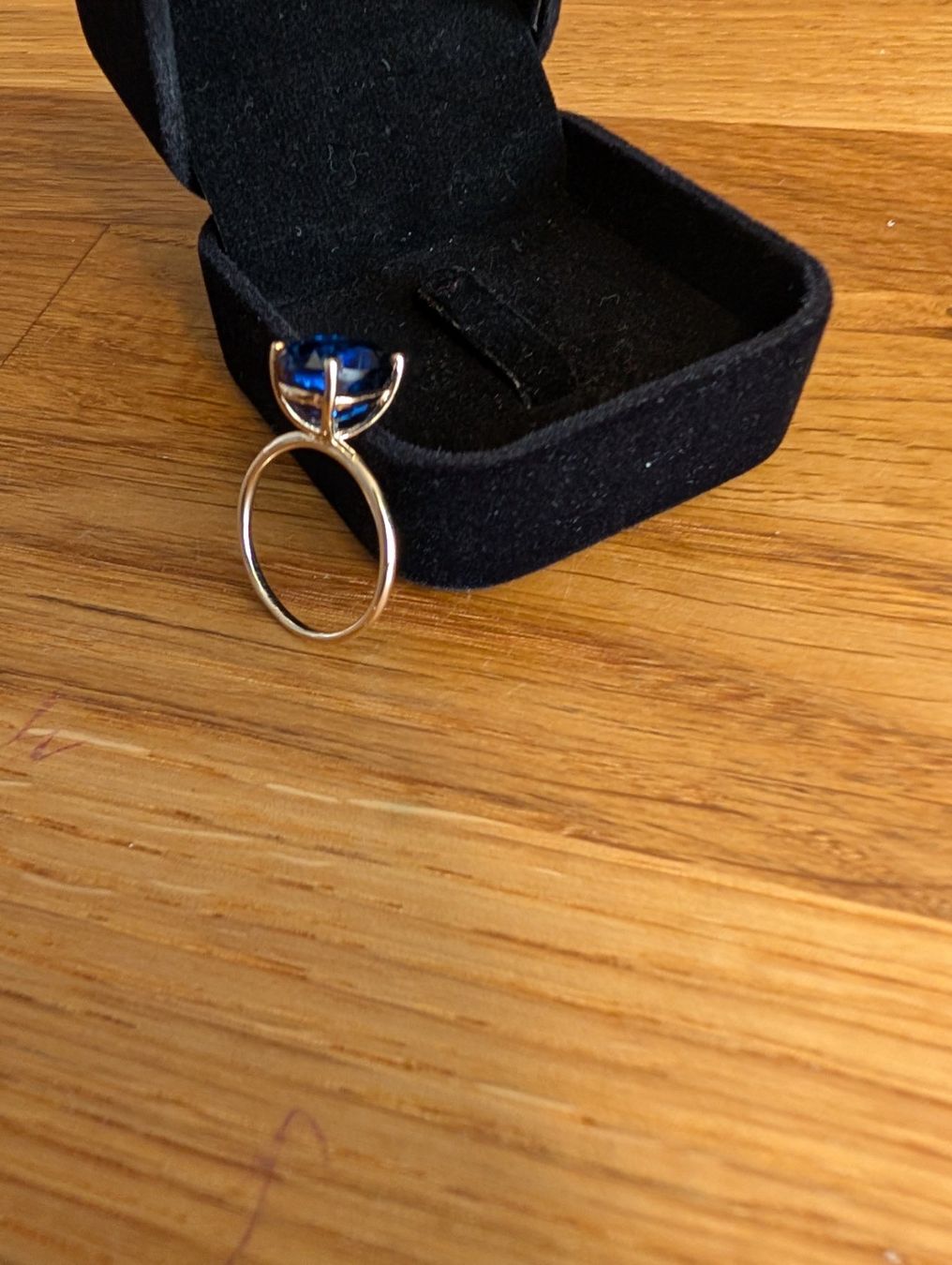 Anelli: Goldring mit Saphir Grosse 7 – Nuovo (secondo la descrizione) da Einsiedeln venduto da mar_6bqc 2