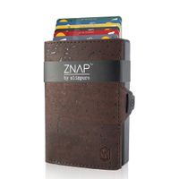 ZNAP 8 - slim Wallet Korkleder Braun