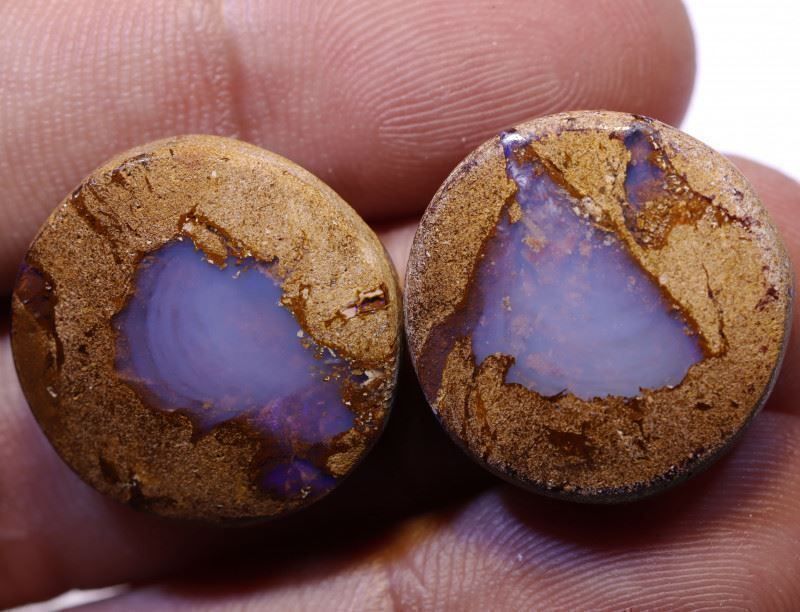 Pietre preziose: Australischer Boulder Opal Paar 32.00Cts – Nuovo (secondo la descrizione) da Bern venduto da Grindelwaldaus 1